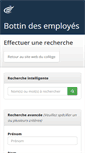 Mobile Screenshot of bottin-employes.cegeptr.qc.ca