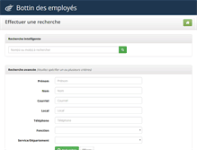 Tablet Screenshot of bottin-employes.cegeptr.qc.ca